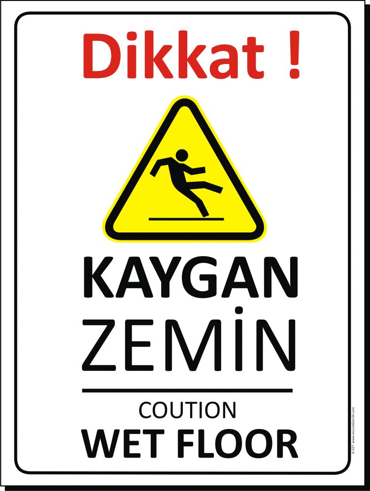 G-227  DİKKAT KAYGAN ZEMİN